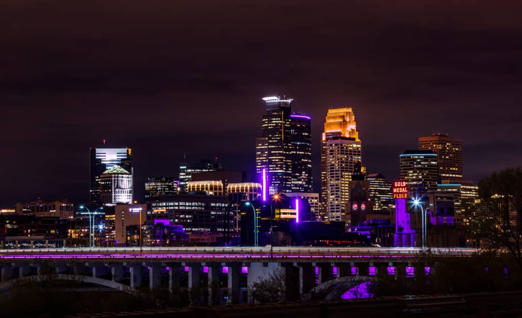 purple minneapolis skyline rip prince